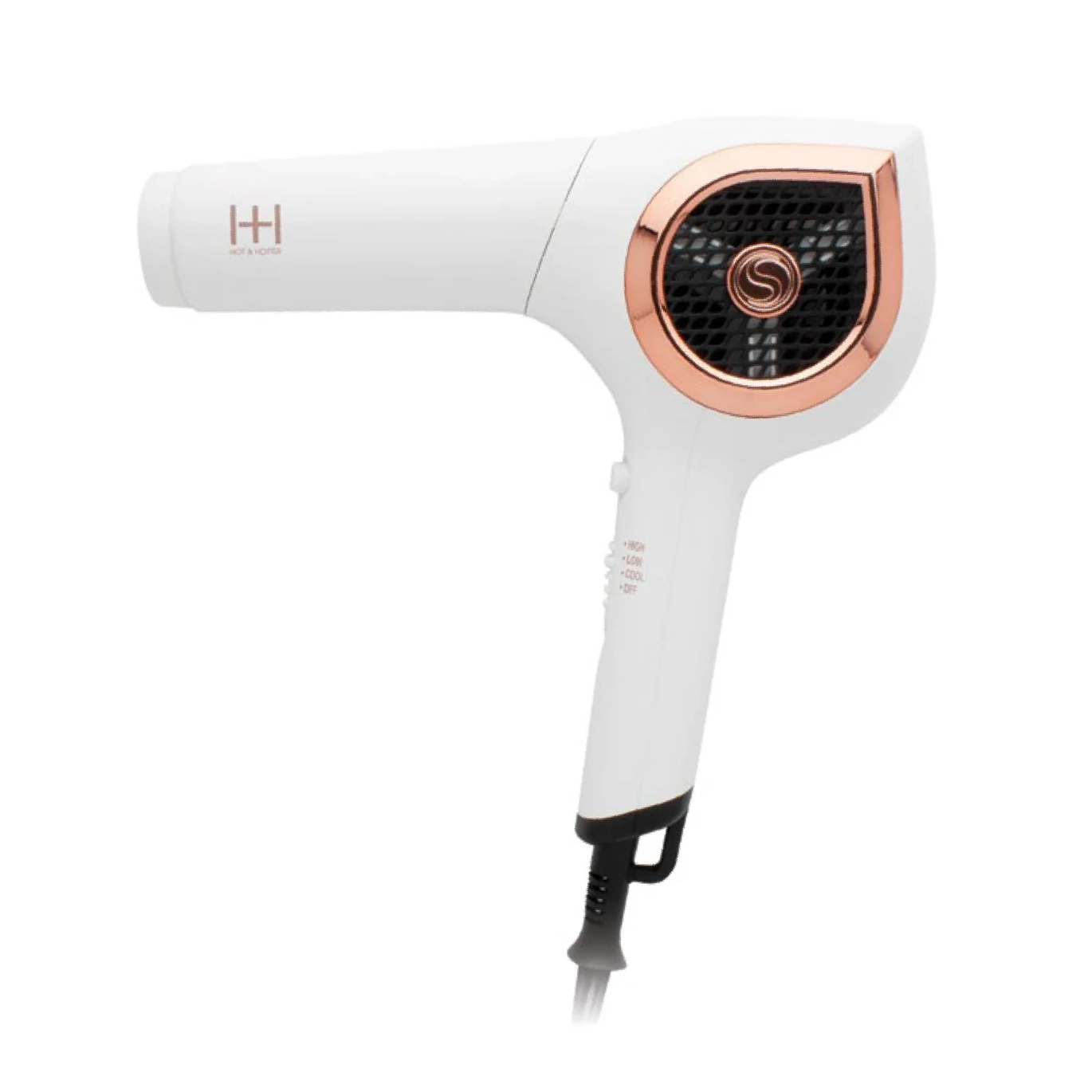 Hot & Hotter White Ceramic Ionic Turbo 3000 Hair Dryer