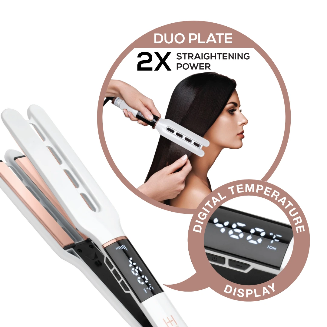 Hot & Hotter Dual Plate Digital Ceramic Flat Iron